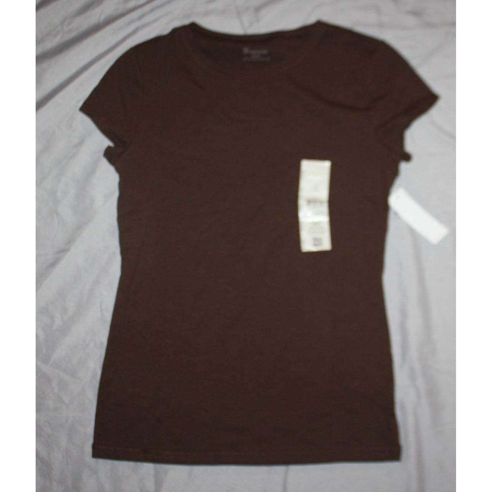 Women's No boundaries brown short sleeve shirt size XS 0-2
